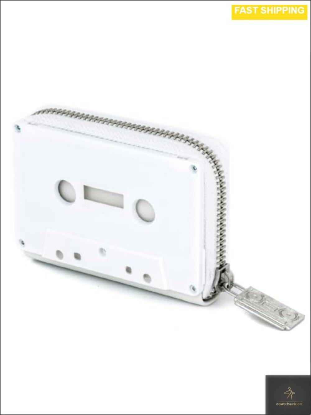 Retro Cassette Tape Wallet Small Zipper Coin Purse Vegan Leather